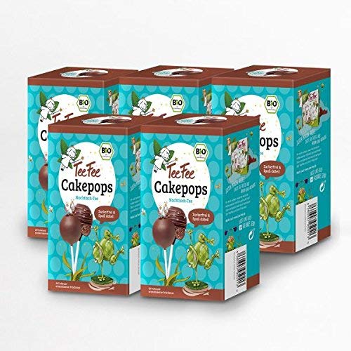 TeeFee Bio Früchtetee mit Cakepop Geschmack, 5er Pack ( 5 x 20 Teebeutel 1,5g ), zuckerfrei und ohne Kalorien, Nachtisch-Tee