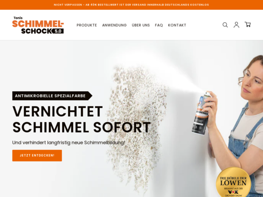 Schimmelschock 4.0 Website