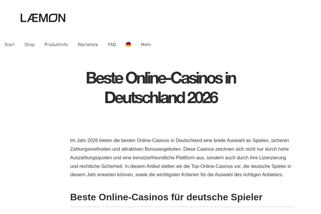 LÆMON Website