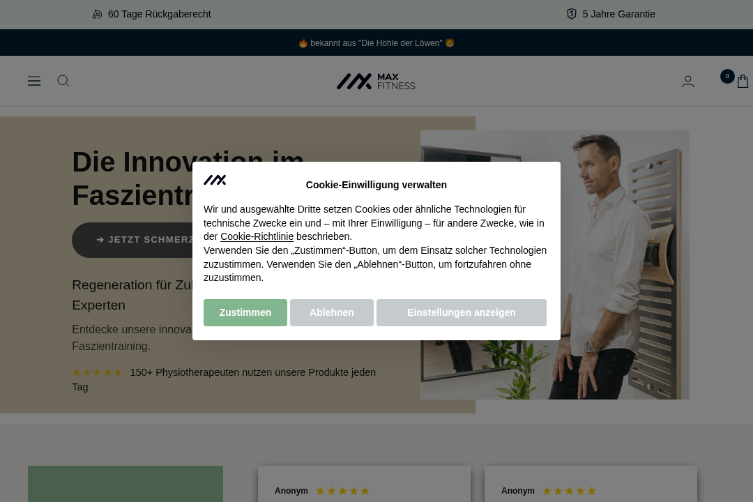 Max Fitness Website