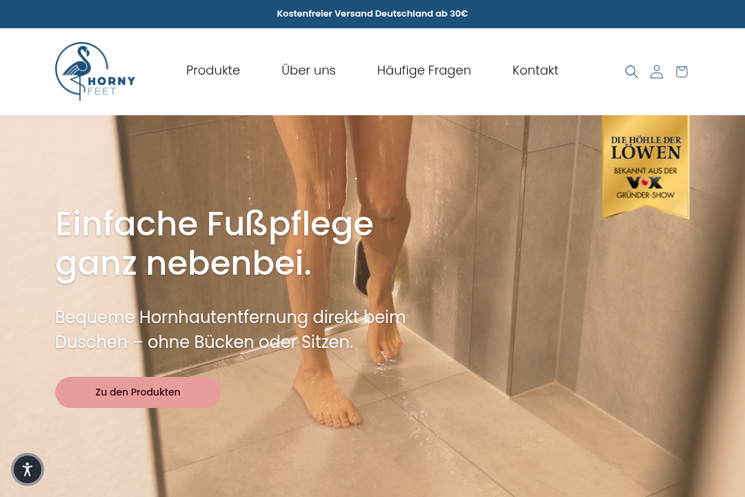 HornyFeet Website
