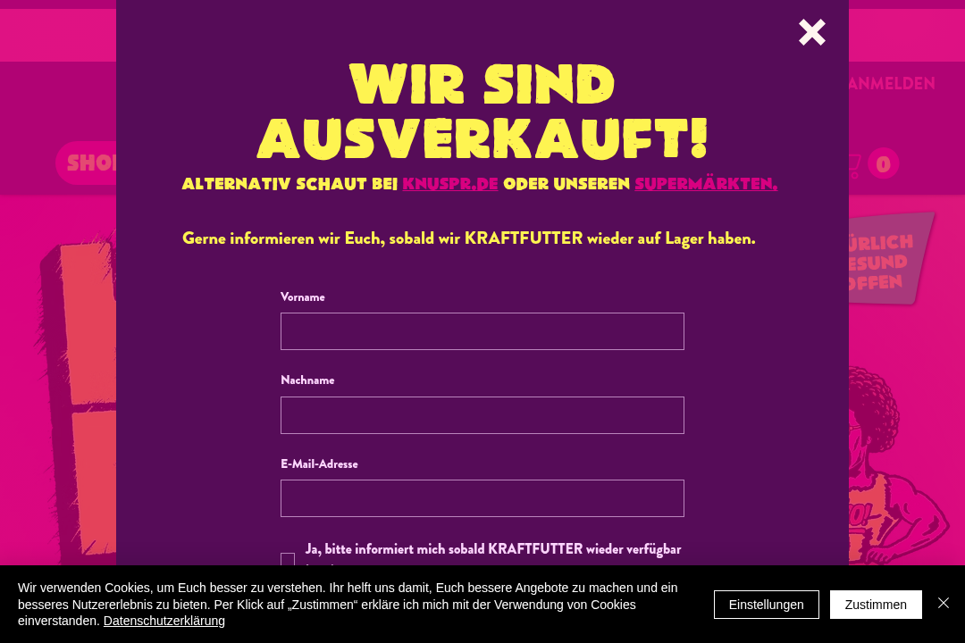 KRAFTFUTTER Website