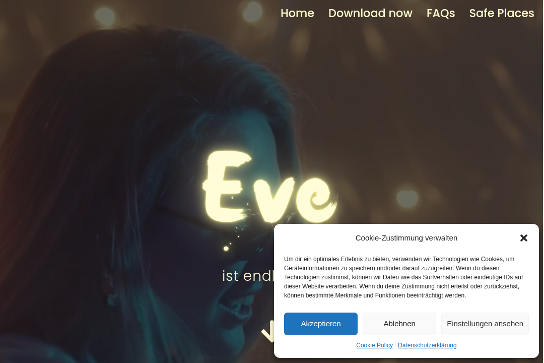 Eve App Website