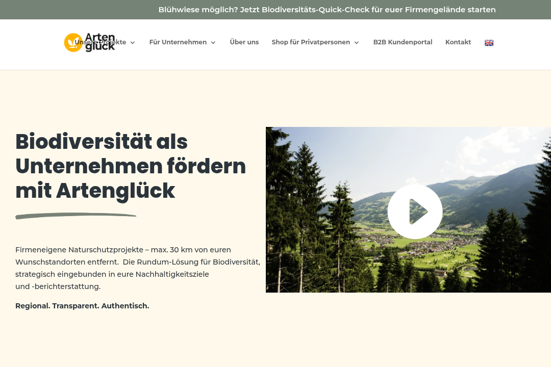 Artenglück Website