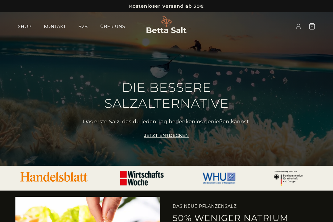 Betta Salt Website