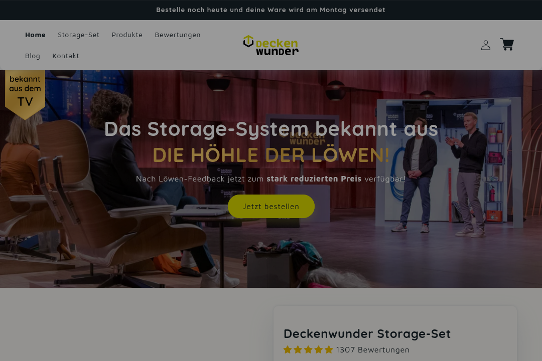 Deckenwunder Website