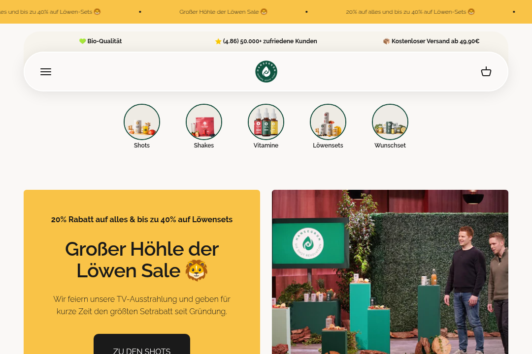 Hansegrün Website
