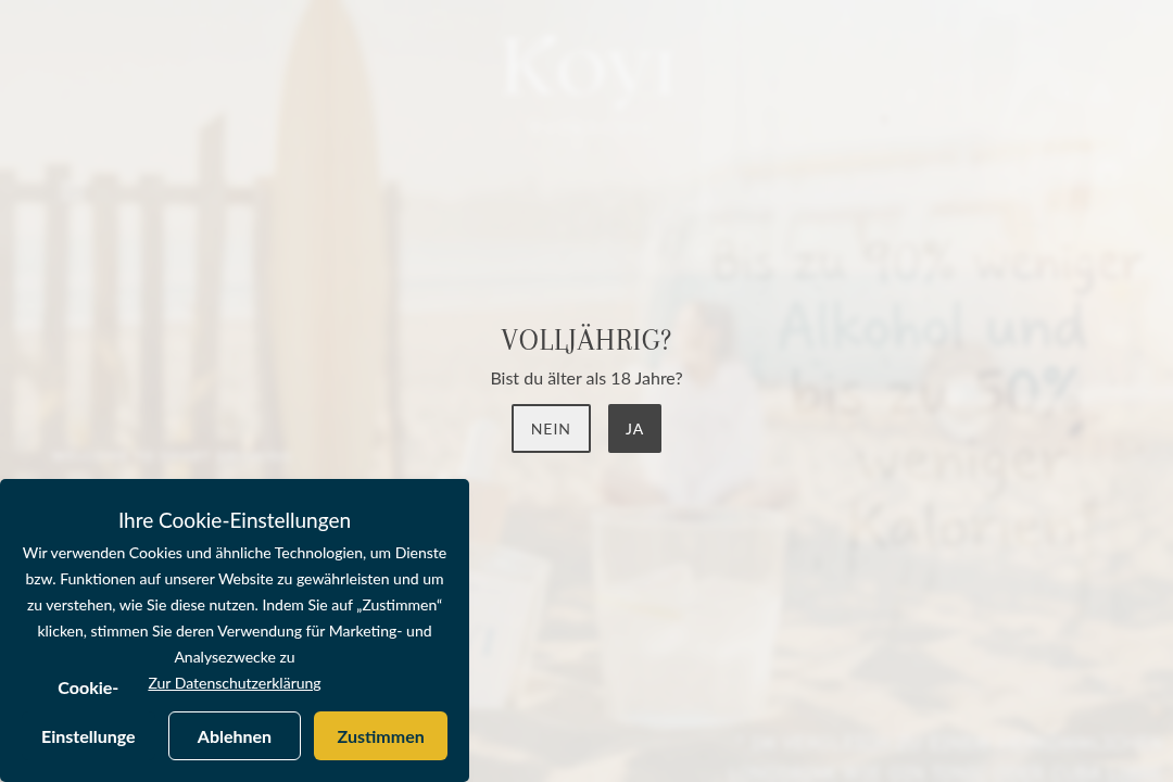 KOYI MICRO SPIRITS Website