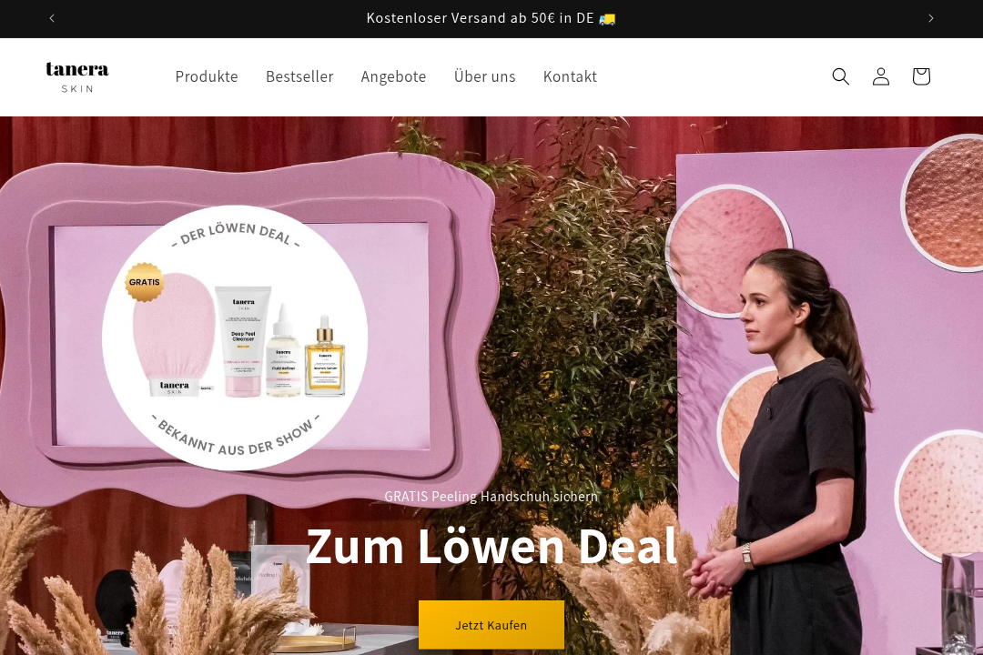 Tanera Skin Website