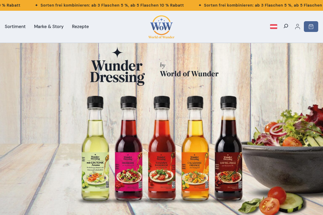 Wunderdressing Website
