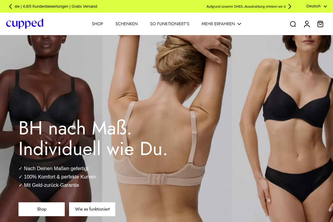 Cupped Website