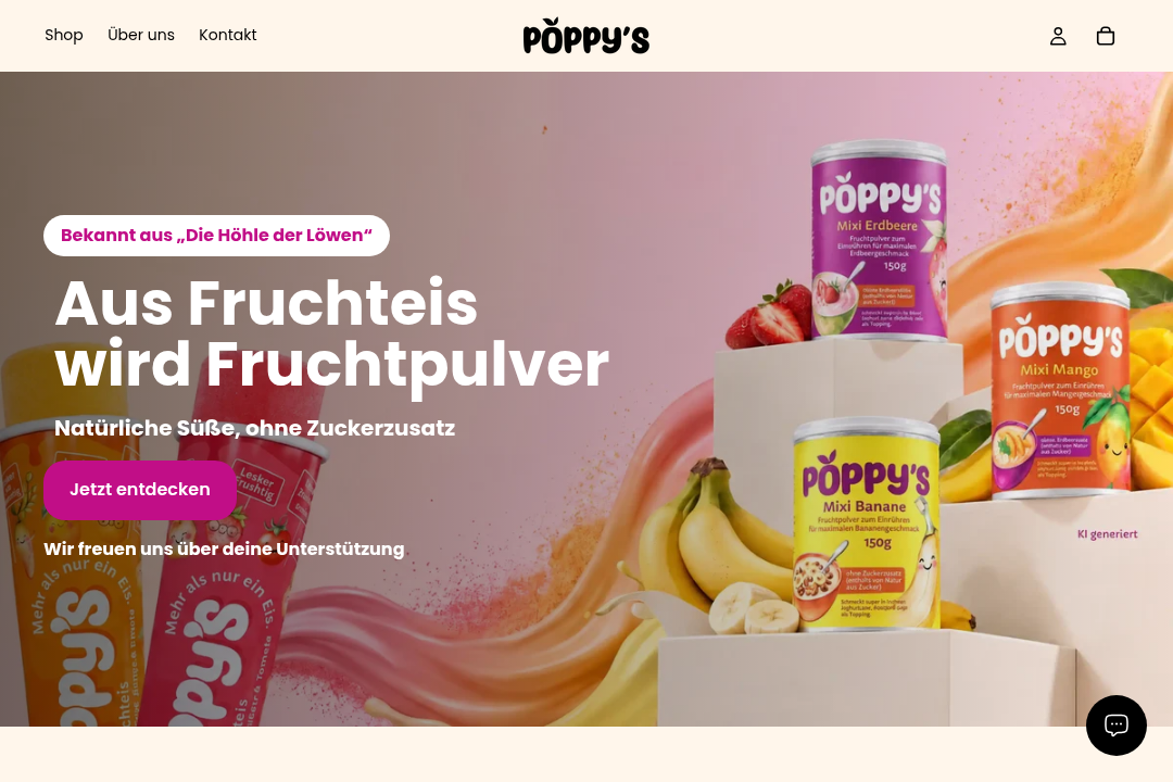 Poppy’s Eis Website