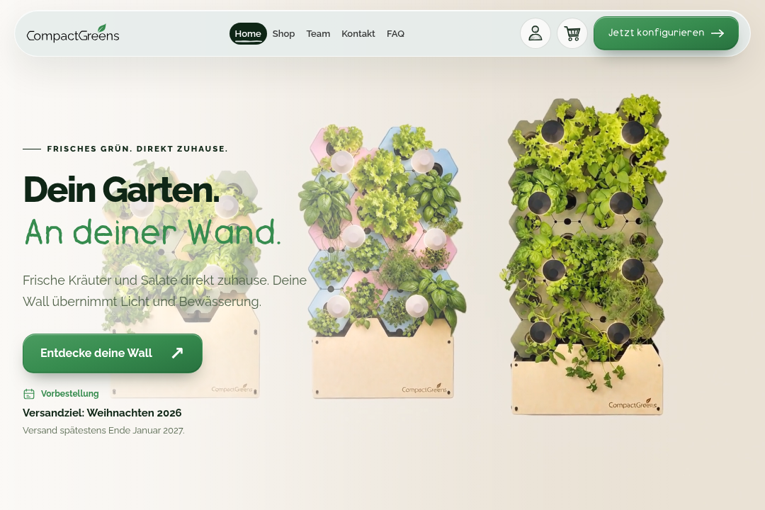 CompactGreens Website
