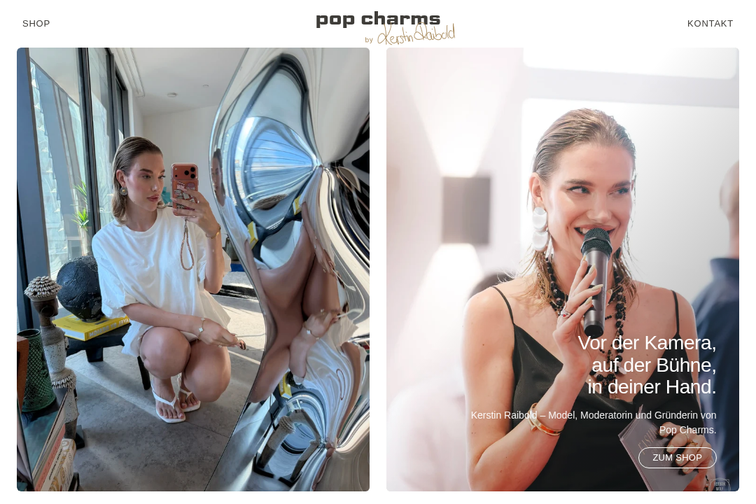 Pop Charms Website