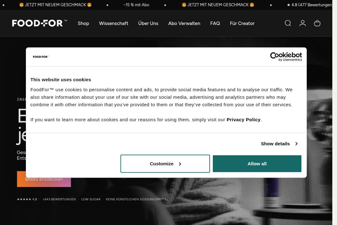 FoodFor Website
