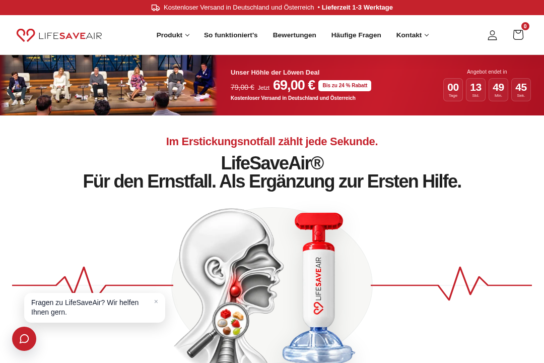 LifeSaveAir Website
