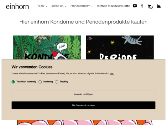 Einhorn Website
