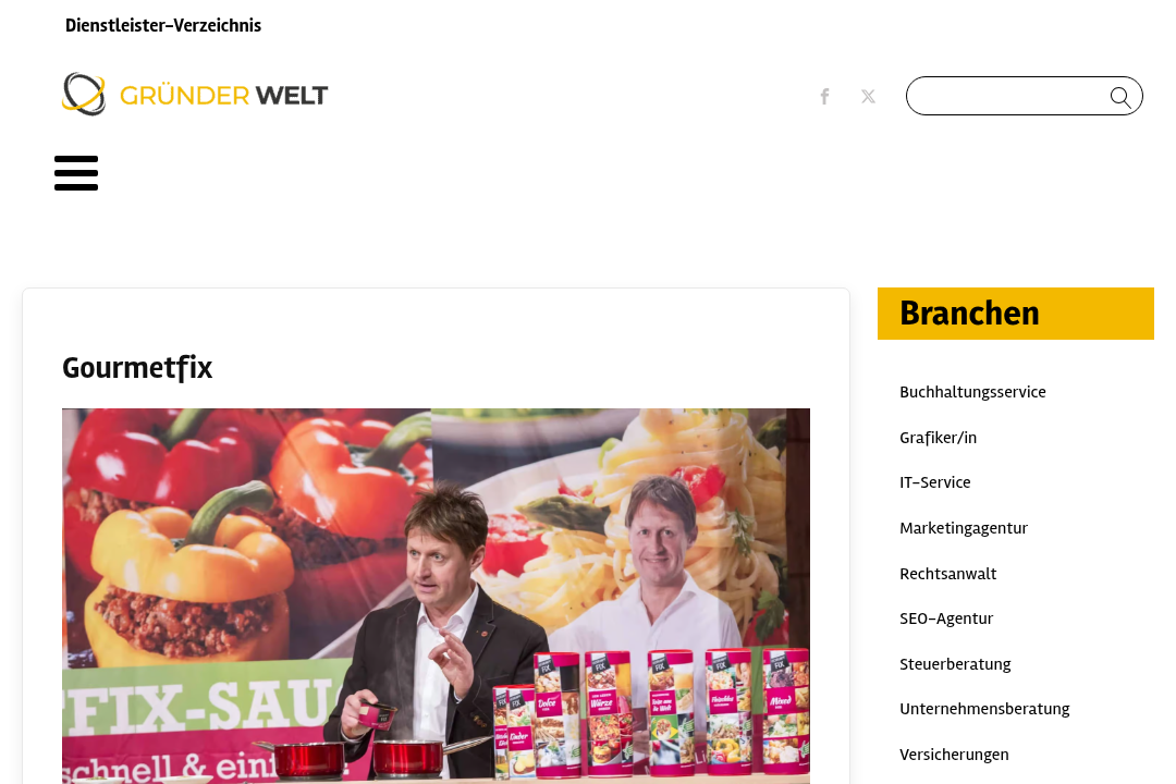 Gourmetfix Website