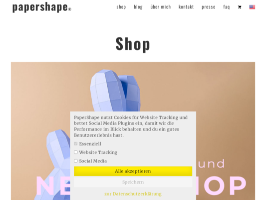 PaperShape Website