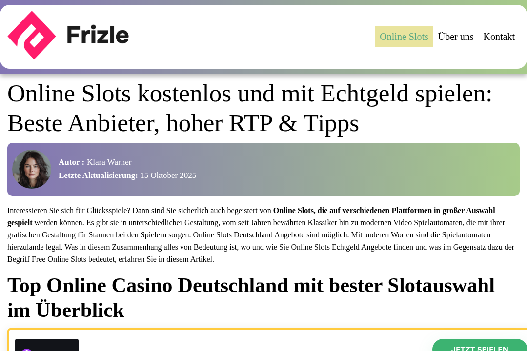 Frizle Website