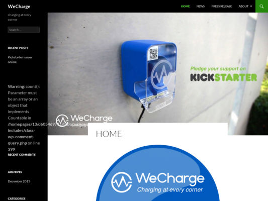 WeCharge Website