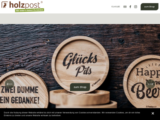 Holzpost Website