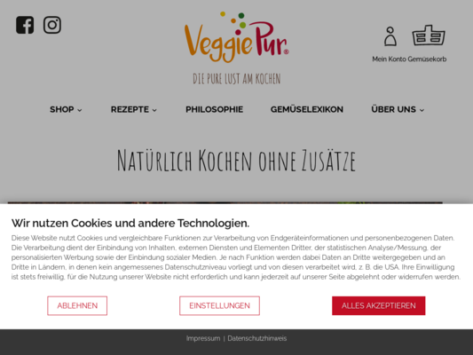 VeggiePur Website