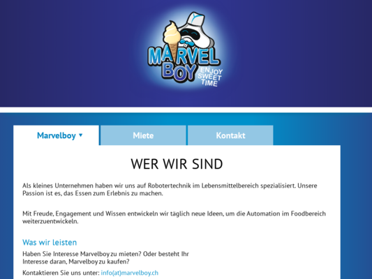 Marvel Boy Website