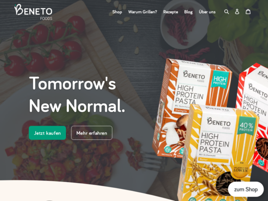 Beneto Foods Website