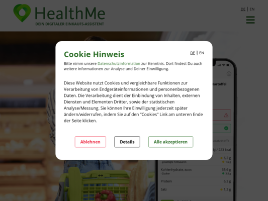 HealthMe Website