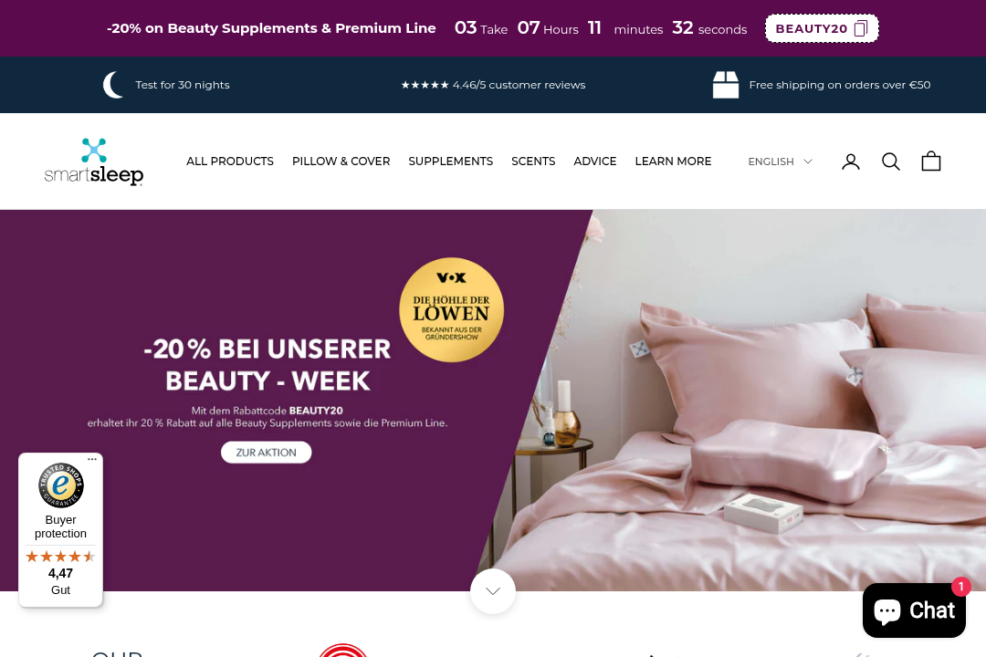 smartsleep Website
