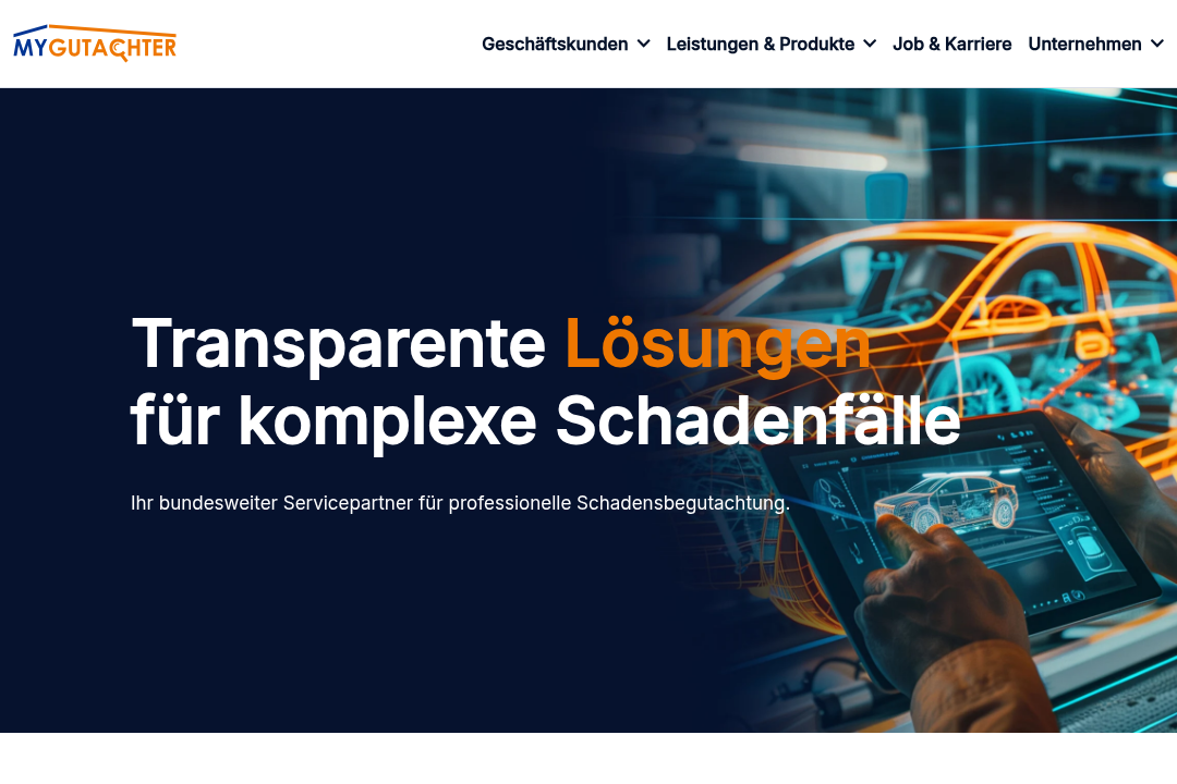 MyGutachter Website