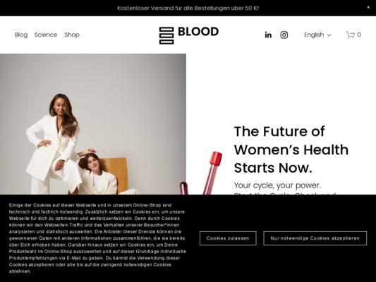 the blood Website